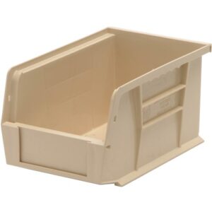 Quantum Storage Systems QUS221-IV - Ultra Stack and Hang Bin - I.D. 8.5" L x 5.125" W x 4.5" H - Ivory - 12/Carton pic