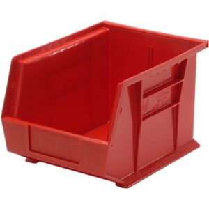 Quantum Storage Systems QUS239-RD - Ultra Stack and Hang Bin - I.D. 10" L x 6.5625" W x 6.75" H - Red - 6/Carton pic