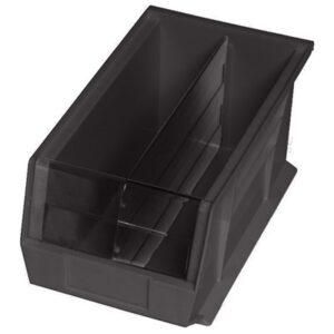 Quantum Storage Systems DUS210CO - Bin Divider for Ultra Stack and Hang Bin QUS210CO - Conductive - Black - 6/Carton pic