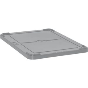 Quantum Storage Systems COV93000-GY - Snap-On Cover for Dividable Grid Tote Box DG93030/DG93060/DG93080/DG93121 - Gray - 3/Carton pic