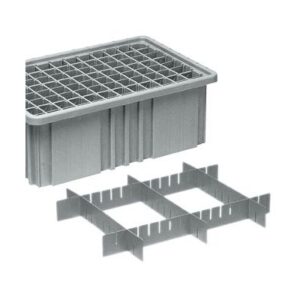 Quantum Storage Systems DL92035 - Long Divider for Dividable Grid Tote Box DG92035 - Gray - 6/Carton pic