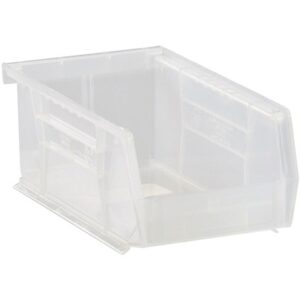 Quantum Storage Systems QUS220CL - Clear-View Series Ultra Hang & Stack Bin - 7.375" x 4.125" x 3" - Clear - 24/Carton pic
