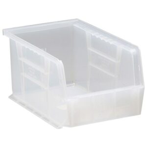 Quantum Storage Systems QUS221CL - Clear-View Series Ultra Hang & Stack Bin - 9.25" x 6" x 5" - Clear - 12/Carton pic