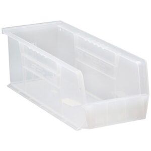 Quantum Storage Systems QUS234CL - Clear-View Series Ultra Hang & Stack Bin - 14.75" x 5.5" x 5" - Clear - 12/Carton pic