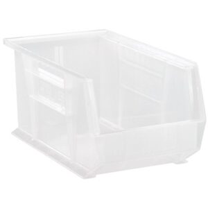 Quantum Storage Systems QUS240CL - Clear-View Series Ultra Hang & Stack Bin - 14.75" x 8.25" x 7" - Clear - 12/Carton pic