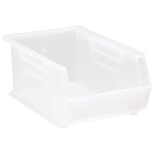 Quantum Storage Systems QUS241CL - Clear-View Series Ultra Hang & Stack Bin - 13.625" x 8.25" x 6" - Clear - 12/Carton pic