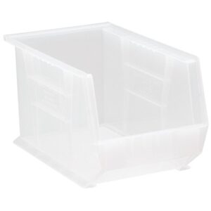 Quantum Storage Systems QUS242CL - Clear-View Series Ultra Hang & Stack Bin - 13.625" x 8.25" x 8" - Clear - 12/Carton pic