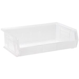 Quantum Storage Systems QUS245CL - Clear-View Series Ultra Hang & Stack Bin - 10.875" x 16.5" x 5" - Clear - 6/Carton pic