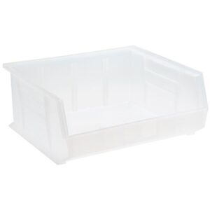 Quantum Storage Systems QUS250CL - Clear-View Series Ultra Hang & Stack Bin - 14.75" x 16.5" x 7" - Clear - 6/Carton pic