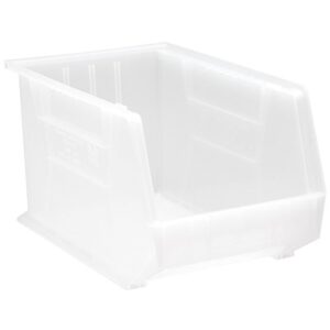 Quantum Storage Systems QUS260CL - Clear-View Series Ultra Hang & Stack Bin - 18" x 11" x 10" - Clear - 4/Carton pic
