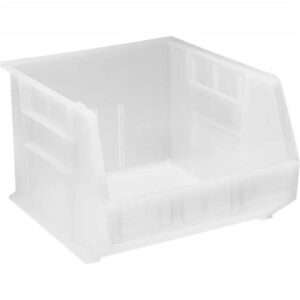 Quantum Storage Systems QUS270CL - Clear-View Series Ultra Hang & Stack Bin - 18" x 16.5" x 11" - Clear - 3/Carton pic