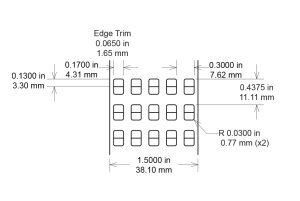 0.17" x 0.13" PCB Labels, General Purpose, Matte Tan Polyimide, TTL140, 10,000 Count pic