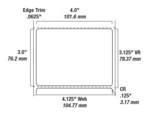 4.00" x 3.00" Packaging & Shipping Labels, Blank Matte White Paper, TTL8P, 1,900 Count pic